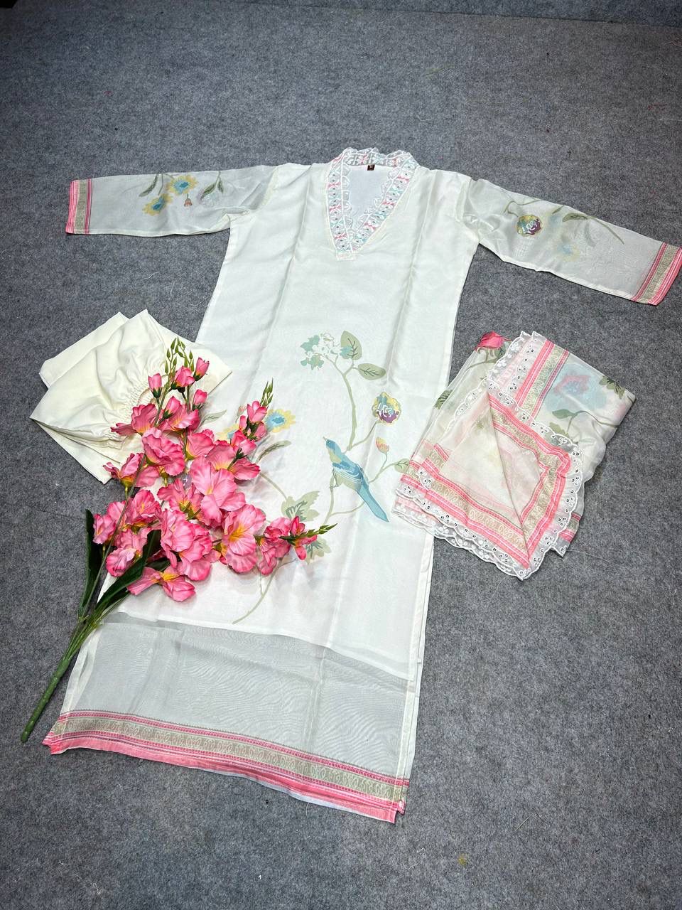 DC G37 Silk Digital Printed Kurti With Bottom Dupatta Wholesalers in India
